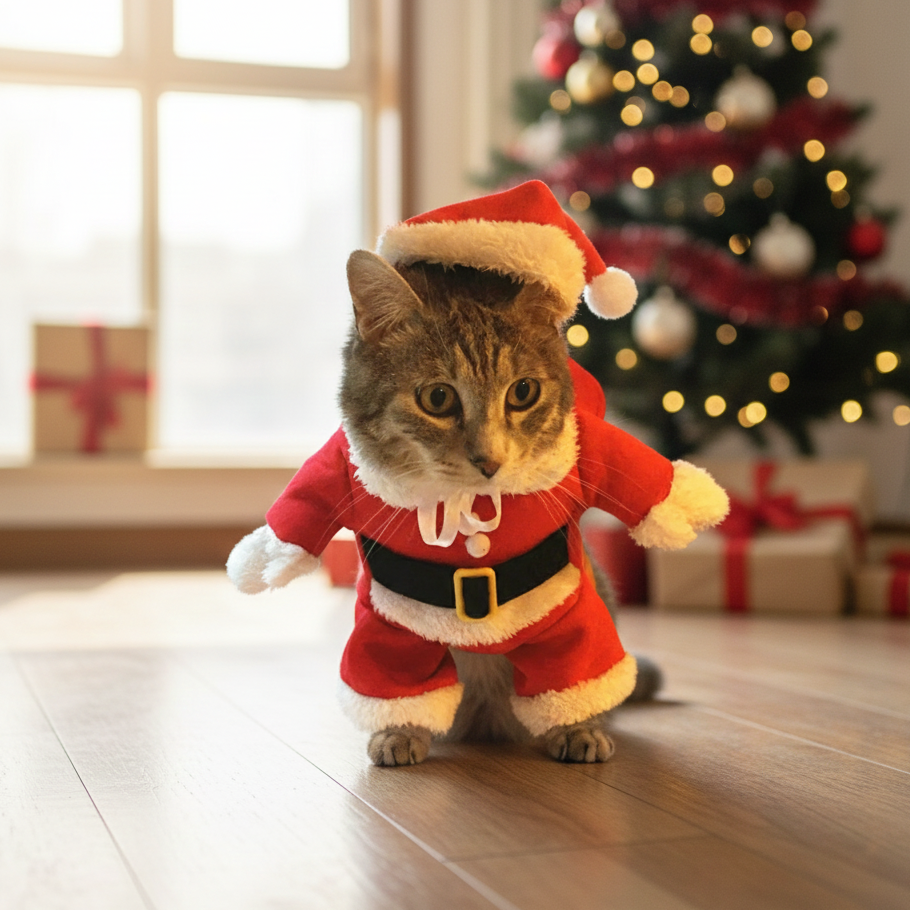 Christmas cat costume